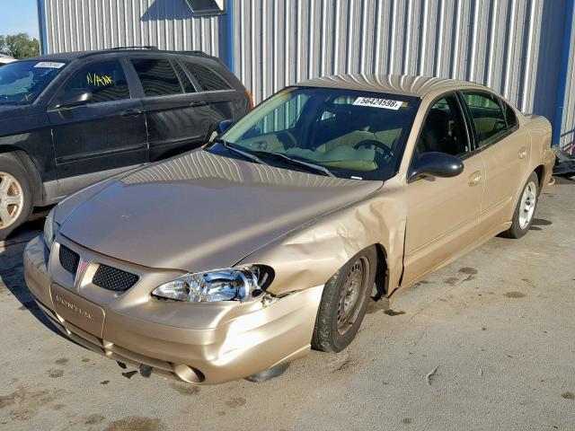 1G2NE52F23C213240 - 2003 PONTIAC GRAND AM S BEIGE photo 2