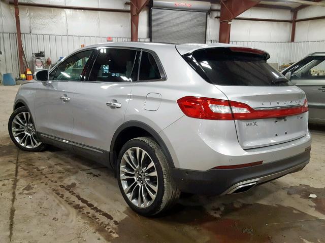 2LMTJ8LP4GBL71575 - 2016 LINCOLN MKX RESERV SILVER photo 3