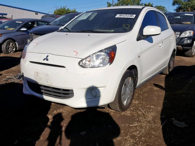 ML32A3HJ9FH004968 - 2015 MITSUBISHI MIRAGE DE WHITE photo 2