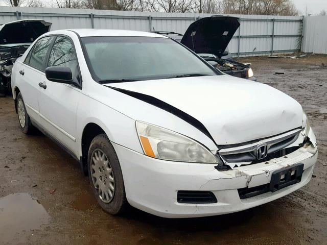 1HGCM56106A049251 - 2006 HONDA ACCORD VAL WHITE photo 1