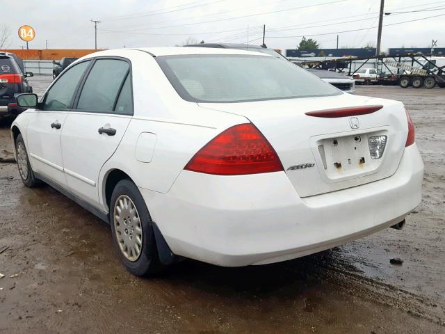 1HGCM56106A049251 - 2006 HONDA ACCORD VAL WHITE photo 3