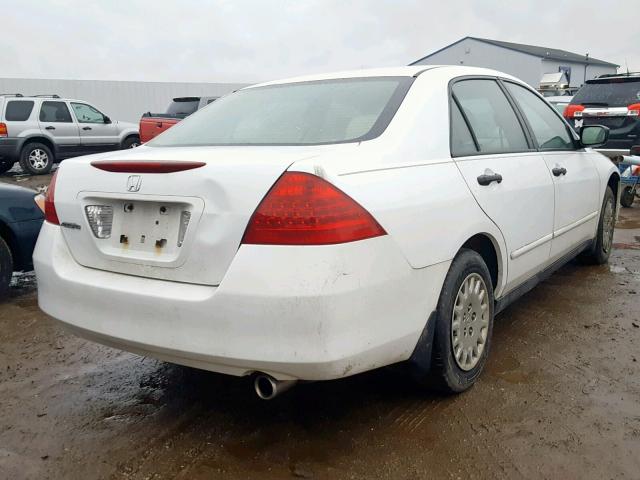 1HGCM56106A049251 - 2006 HONDA ACCORD VAL WHITE photo 4