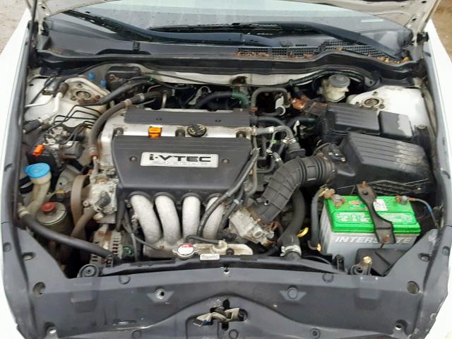 1HGCM56106A049251 - 2006 HONDA ACCORD VAL WHITE photo 7