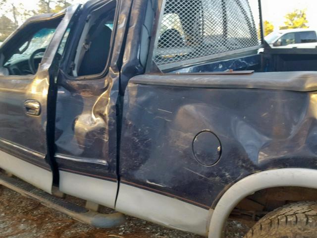 2FTRX18W8YCA07641 - 2000 FORD F150 BLUE photo 9