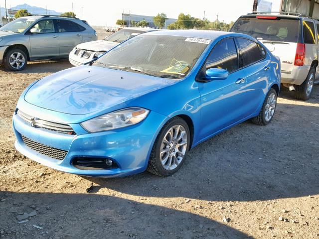 1C3CDFFA3GD818978 - 2016 DODGE DART SXT S BLUE photo 2