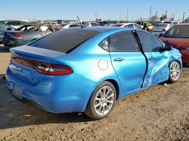 1C3CDFFA3GD818978 - 2016 DODGE DART SXT S BLUE photo 4