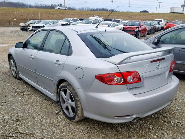 1YVHP84D645N49568 - 2004 MAZDA 6 S SILVER photo 3