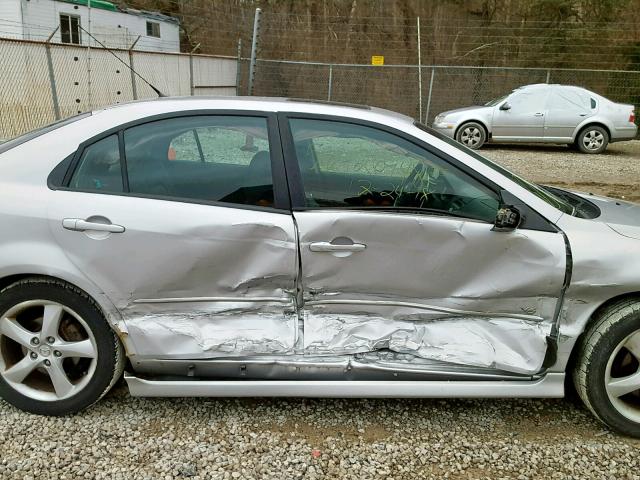 1YVHP84D645N49568 - 2004 MAZDA 6 S SILVER photo 9