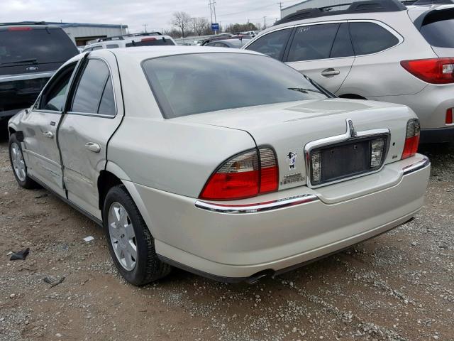 1LNHM86S74Y621821 - 2004 LINCOLN LS WHITE photo 3
