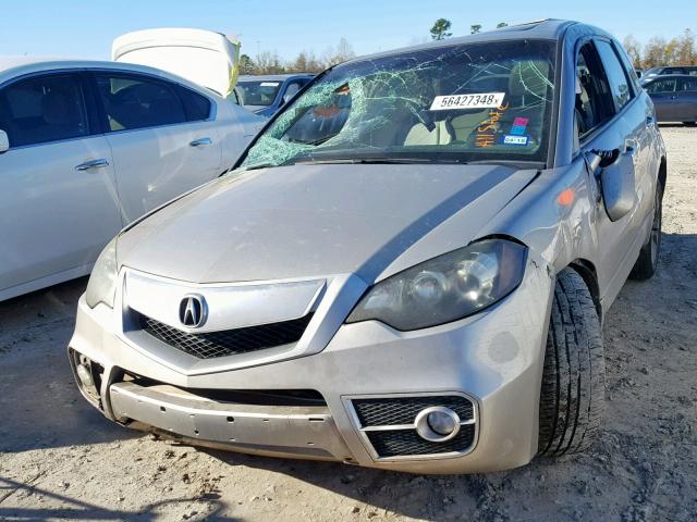 5J8TB1H28AA003230 - 2010 ACURA RDX SILVER photo 2