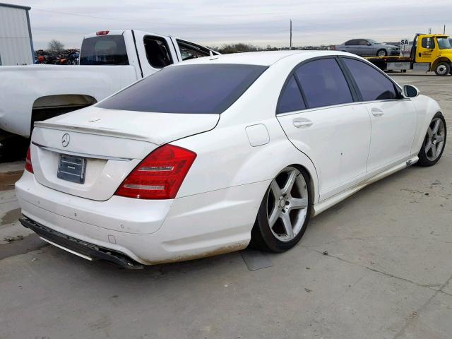 WDDNG71X37A011753 - 2007 MERCEDES-BENZ S 550 WHITE photo 4