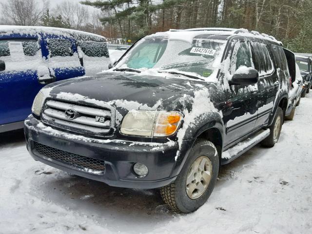 5TDBT48A52S095840 - 2002 TOYOTA SEQUOIA LI BLACK photo 2