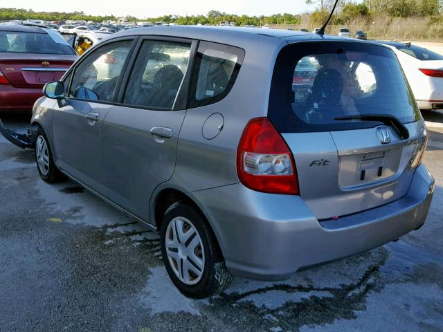 JHMGD38467S052578 - 2007 HONDA FIT GRAY photo 3