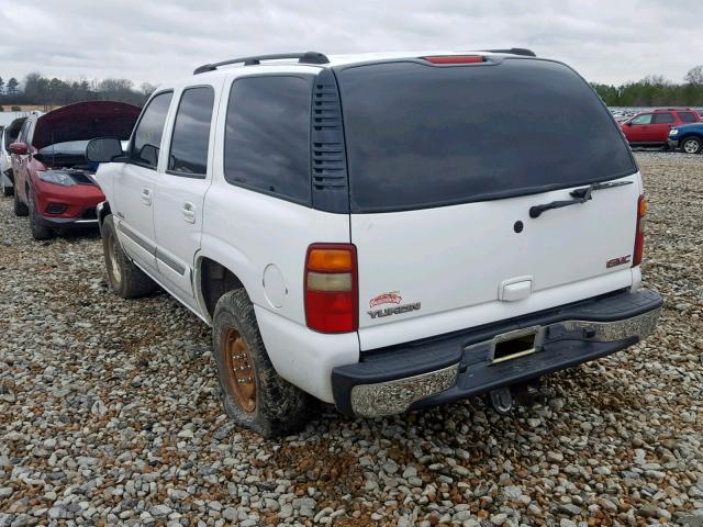 1GKEK13T63R260824 - 2003 GMC YUKON WHITE photo 3