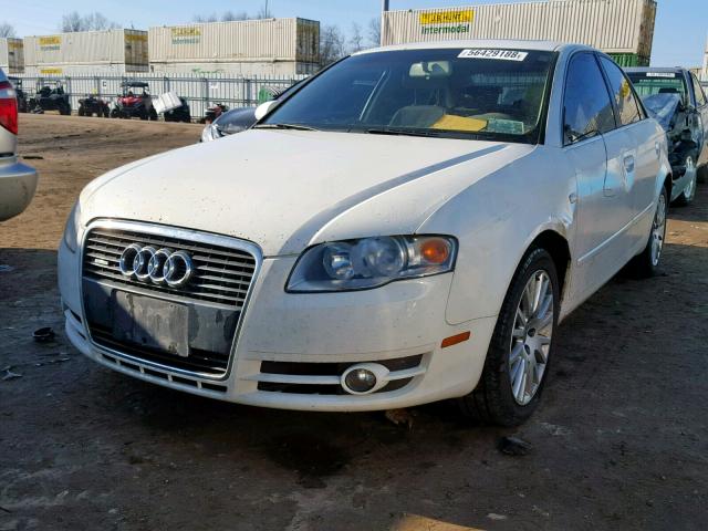 WAUDF78EX6A088273 - 2006 AUDI A4 2.0T QU WHITE photo 2