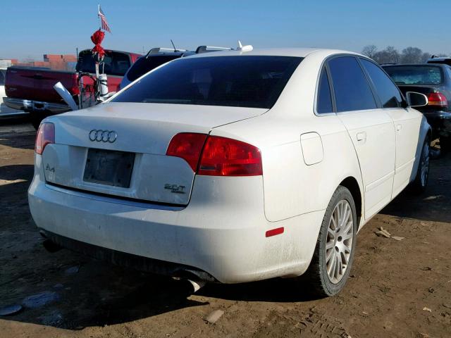 WAUDF78EX6A088273 - 2006 AUDI A4 2.0T QU WHITE photo 4