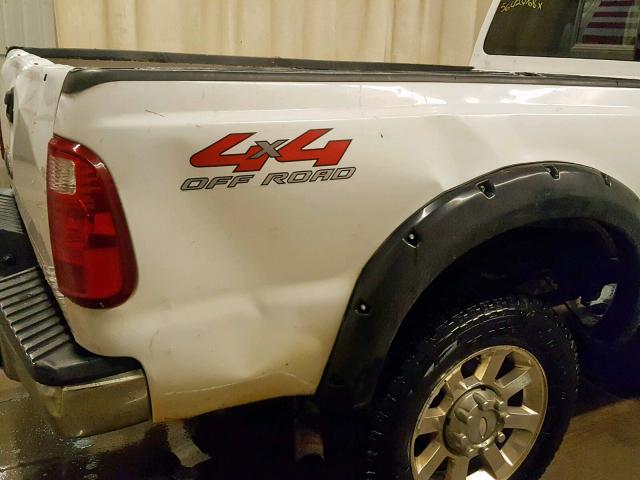 1FTWW31Y58ED59616 - 2008 FORD F350 SRW S WHITE photo 9