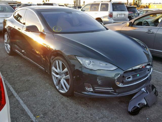 5YJSA1DN5CFP01334 - 2012 TESLA MODEL S GREEN photo 1