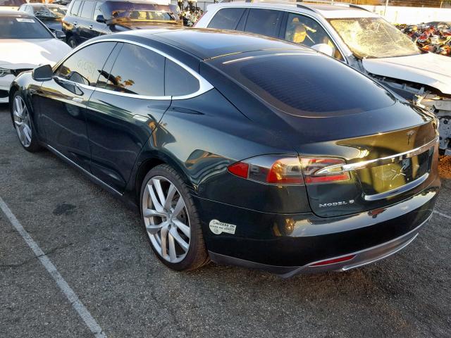 5YJSA1DN5CFP01334 - 2012 TESLA MODEL S GREEN photo 3