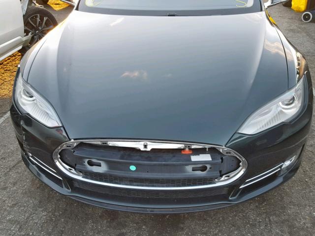 5YJSA1DN5CFP01334 - 2012 TESLA MODEL S GREEN photo 7