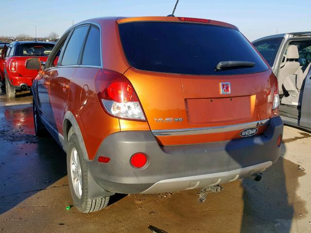 3GSCL33P38S639271 - 2008 SATURN VUE XE ORANGE photo 3