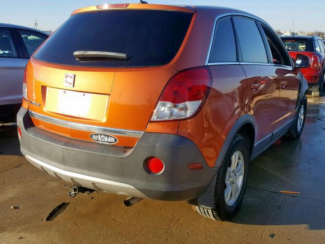 3GSCL33P38S639271 - 2008 SATURN VUE XE ORANGE photo 4