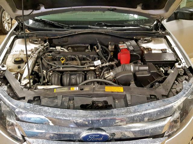 3FAHP0GA5BR308691 - 2011 FORD FUSION S SILVER photo 7