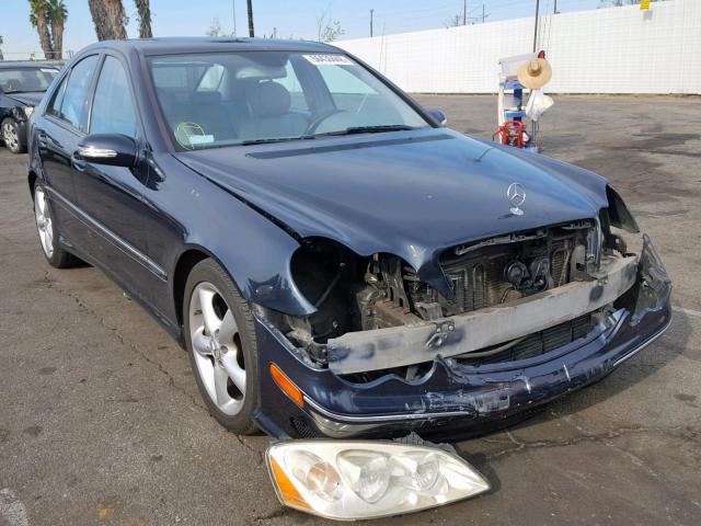 WDBRF40J15F617013 - 2005 MERCEDES-BENZ C 230K SPO BLUE photo 1