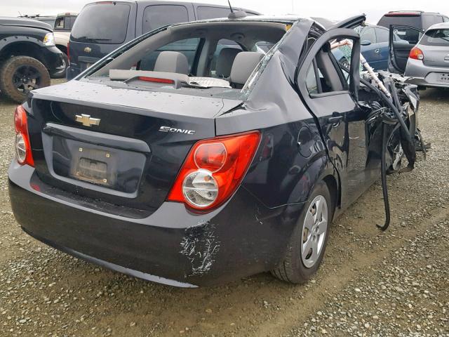 1G1JA5SH3F4176925 - 2015 CHEVROLET SONIC LS 黑色 照片 4