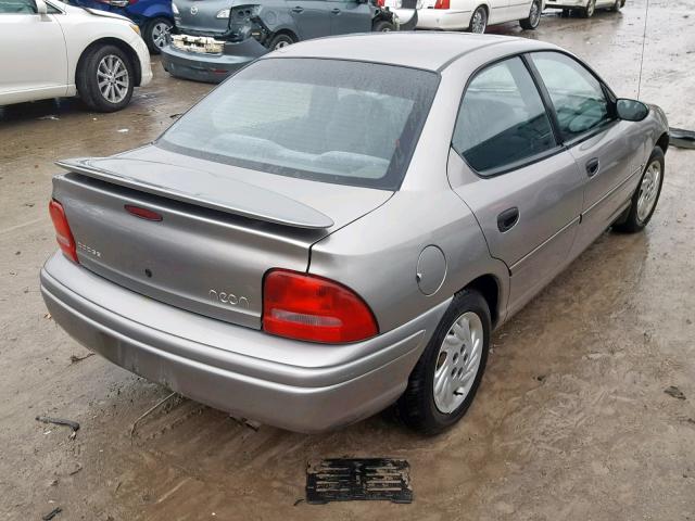 1B3ES47Y5XD163556 - 1999 DODGE NEON HIGHL SILVER photo 4