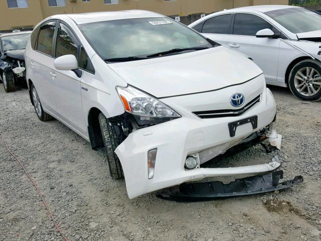 JTDZN3EU1E3306684 - 2014 TOYOTA PRIUS V WHITE photo 1