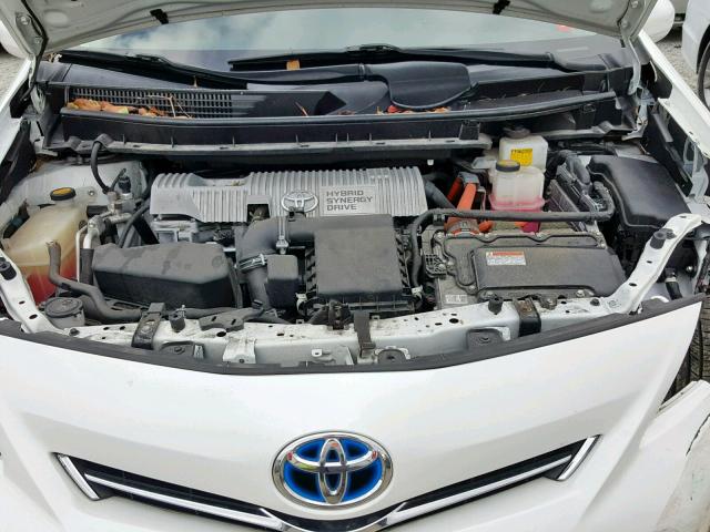 JTDZN3EU1E3306684 - 2014 TOYOTA PRIUS V WHITE photo 7