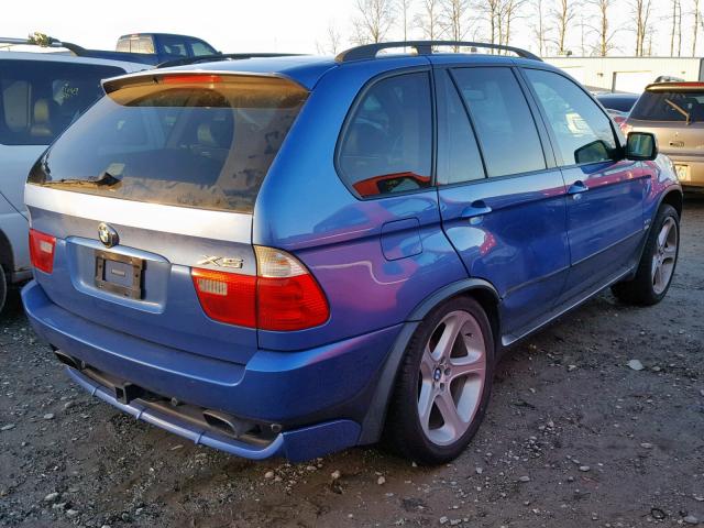 5UXFB93502LN79295 - 2002 BMW X5 4.6IS BLUE photo 4