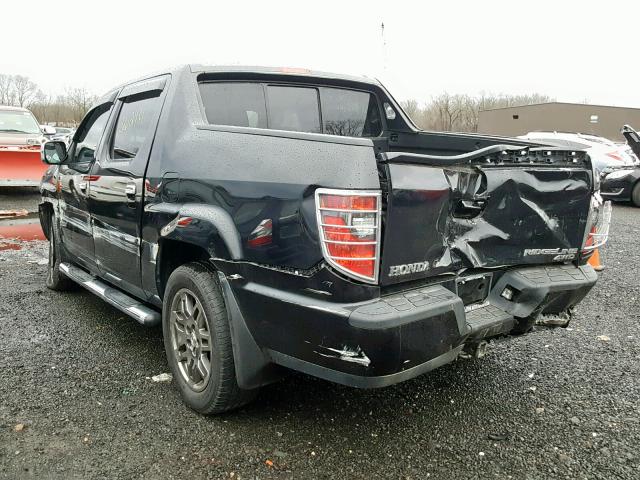 5FPYK1F5XDB004206 - 2013 HONDA RIDGELINE BLACK photo 3