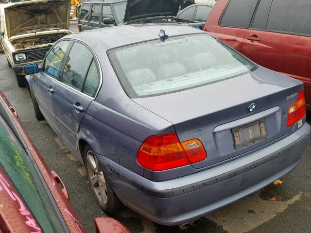 WBAEV53415KM39476 - 2005 BMW 330 I BLUE photo 3