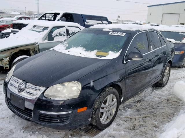 3VWRT71K06M032456 - 2006 VOLKSWAGEN JETTA TDI BLACK photo 2