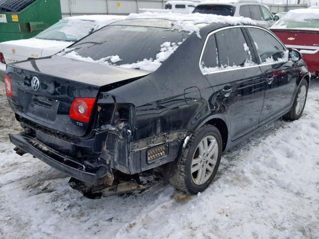 3VWRT71K06M032456 - 2006 VOLKSWAGEN JETTA TDI BLACK photo 4