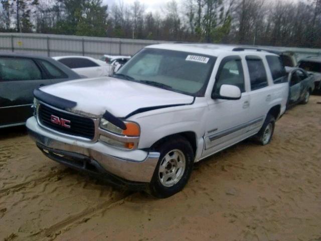 1GKEC13V63R268615 - 2003 GMC YUKON WHITE photo 2