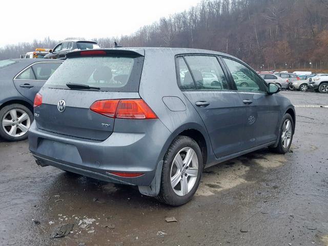 3VWRA7AU8FM062859 - 2015 VOLKSWAGEN GOLF TDI GRAY photo 4