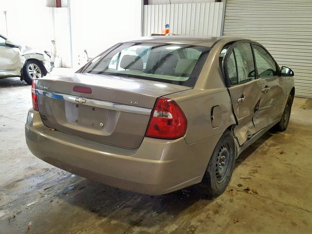 1G1ZS58F07F107833 - 2007 CHEVROLET MALIBU LS GOLD photo 4