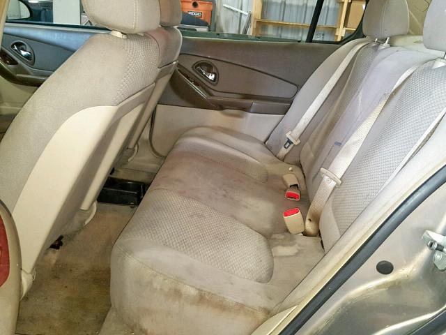 1G1ZS58F07F107833 - 2007 CHEVROLET MALIBU LS GOLD photo 6