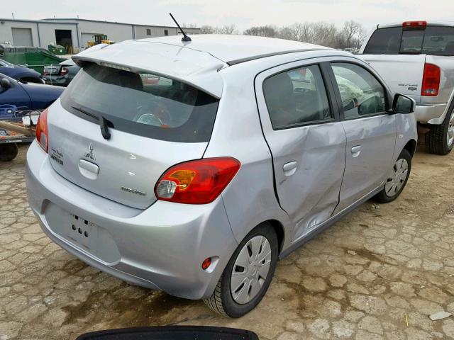 ML32A3HJ3FH056340 - 2015 MITSUBISHI MIRAGE DE SILVER photo 4