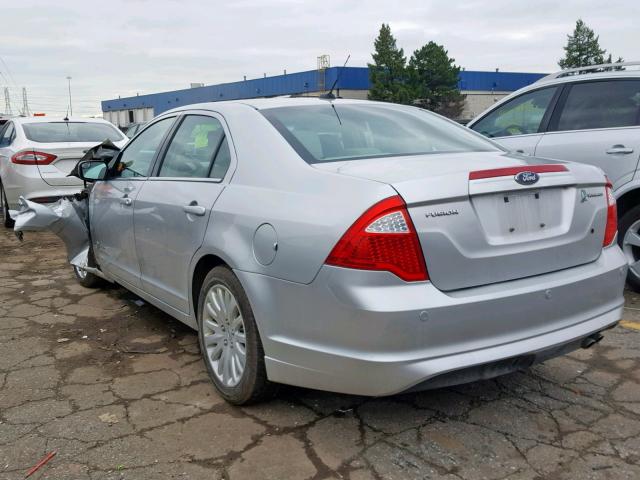 3FADP0L32BR125612 - 2011 FORD FUSION HYB SILVER photo 3