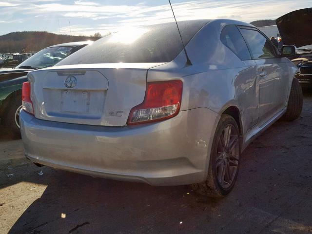 JTKJF5C71D3058432 - 2013 TOYOTA SCION TC SILVER photo 4