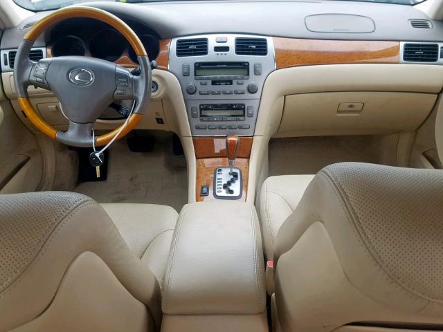 JTHBA30G355123353 - 2005 LEXUS ES 330 WHITE photo 9