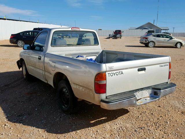 4TANL42N4YZ573323 - 2000 TOYOTA TACOMA SILVER photo 3