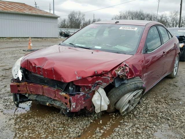 1G2ZH57NX94121711 - 2009 PONTIAC G6 GT MAROON photo 2