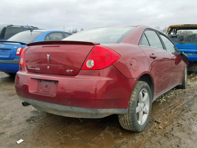 1G2ZH57NX94121711 - 2009 PONTIAC G6 GT MAROON photo 4