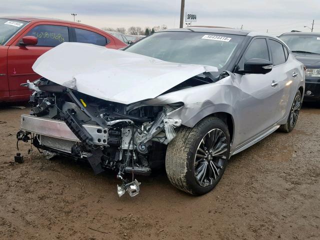 1N4AA6AP1JC390807 - 2018 NISSAN MAXIMA 3.5 SILVER photo 2