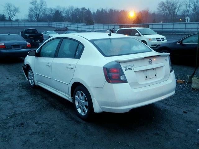 3N1AB6AP5AL727185 - 2010 NISSAN SENTRA 2.0 WHITE photo 3